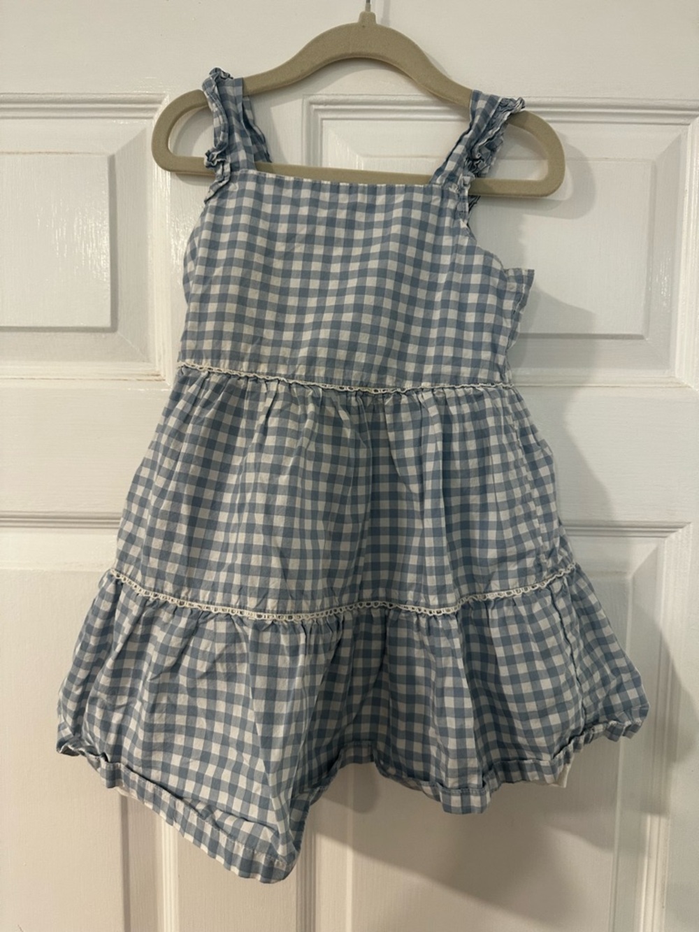Carter's Blue and White Gingham Sundress